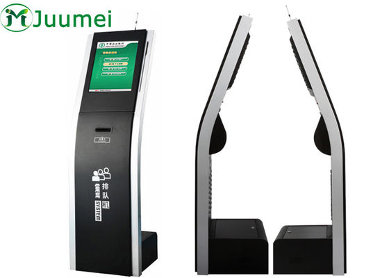 Self Service Queue Management Kiosk With 80mm Thermal Ticket Printer