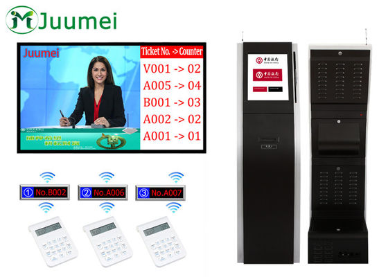 Electronic Queue Display System With TV Advertising Video And Call Number